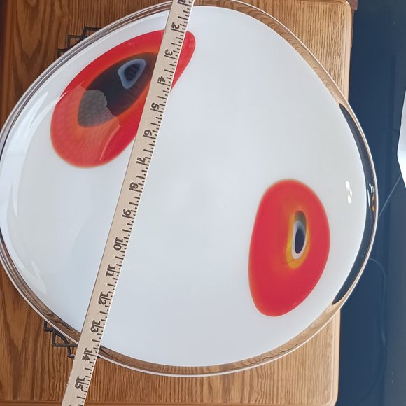 Mid-Century style Pier 1 glass plater - Picture 4 of 4